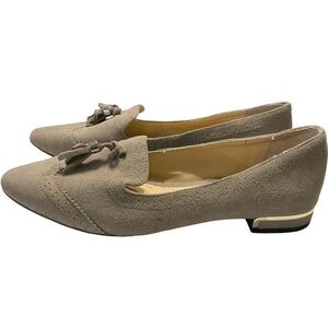 Vince Camuto Rizell Loafers Tan Suede Pointed Toe Tassels‎ Slip On Flat 7